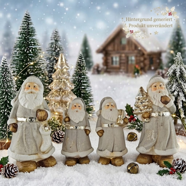 4er Set Bezaubernder Nikolaus - Weihnachtsdekoration